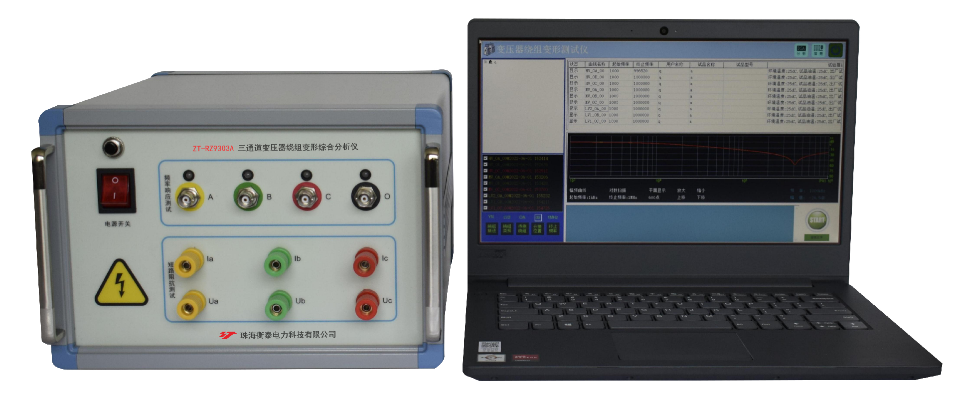 ZT-RZ9303A变压器绕组变形综合分析仪(三通道）